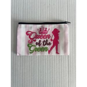 COSMETIC BAG QUEEN OF THE GREEN SMALL BAG WOMENS TRAVEL GOLF BAG
